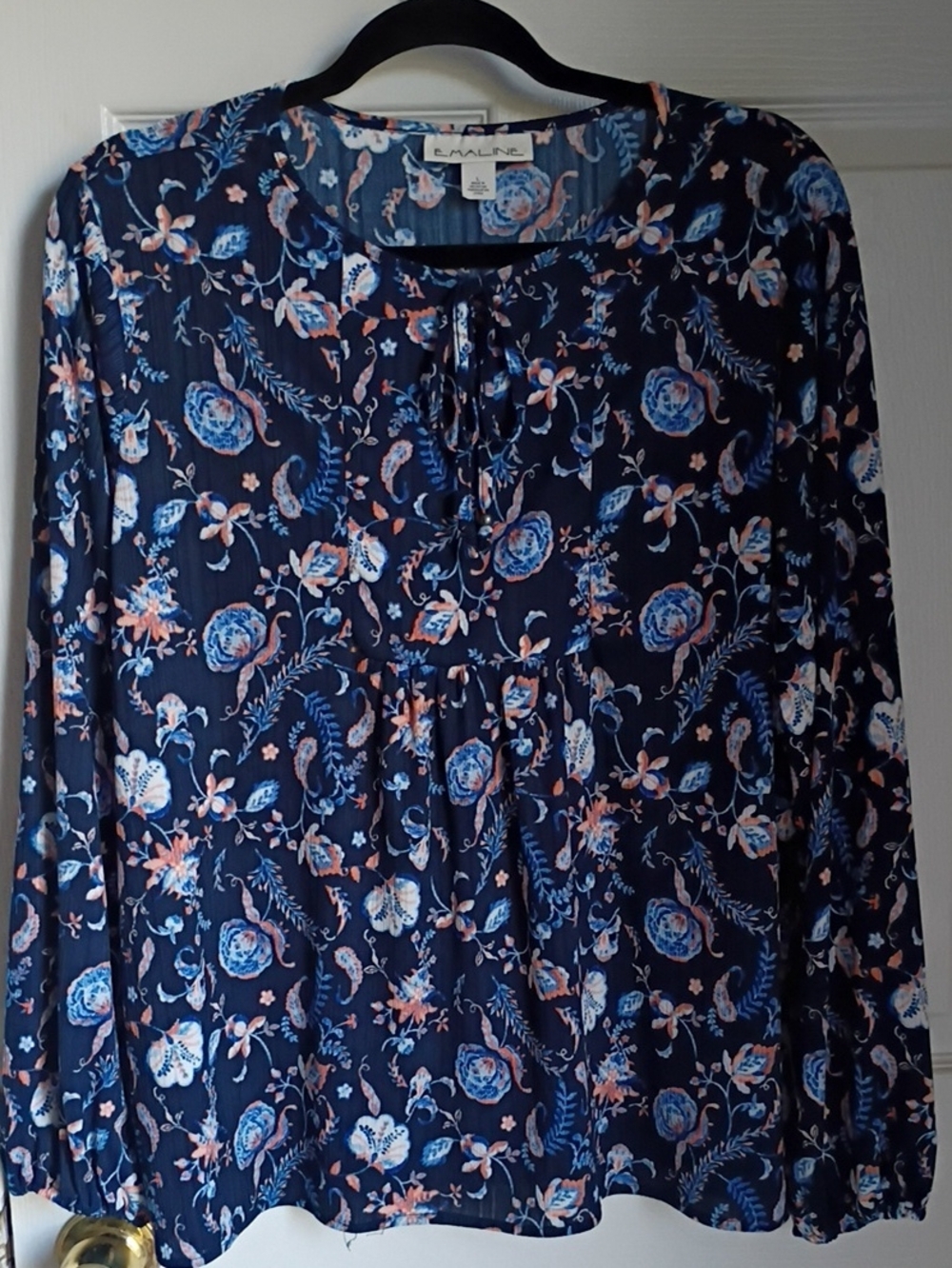 Emaline Smocked Long Sleeve Floral Top